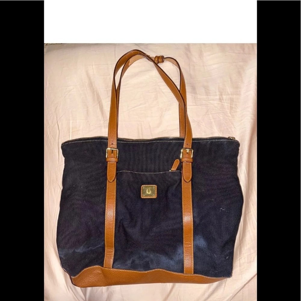 Polo Ralph Lauren Leather Buckle Tote Bag